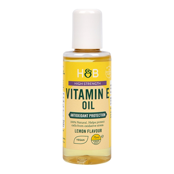 Holland & Barrett High Strength Vitamin E Oil Lemon Flavour 75ml